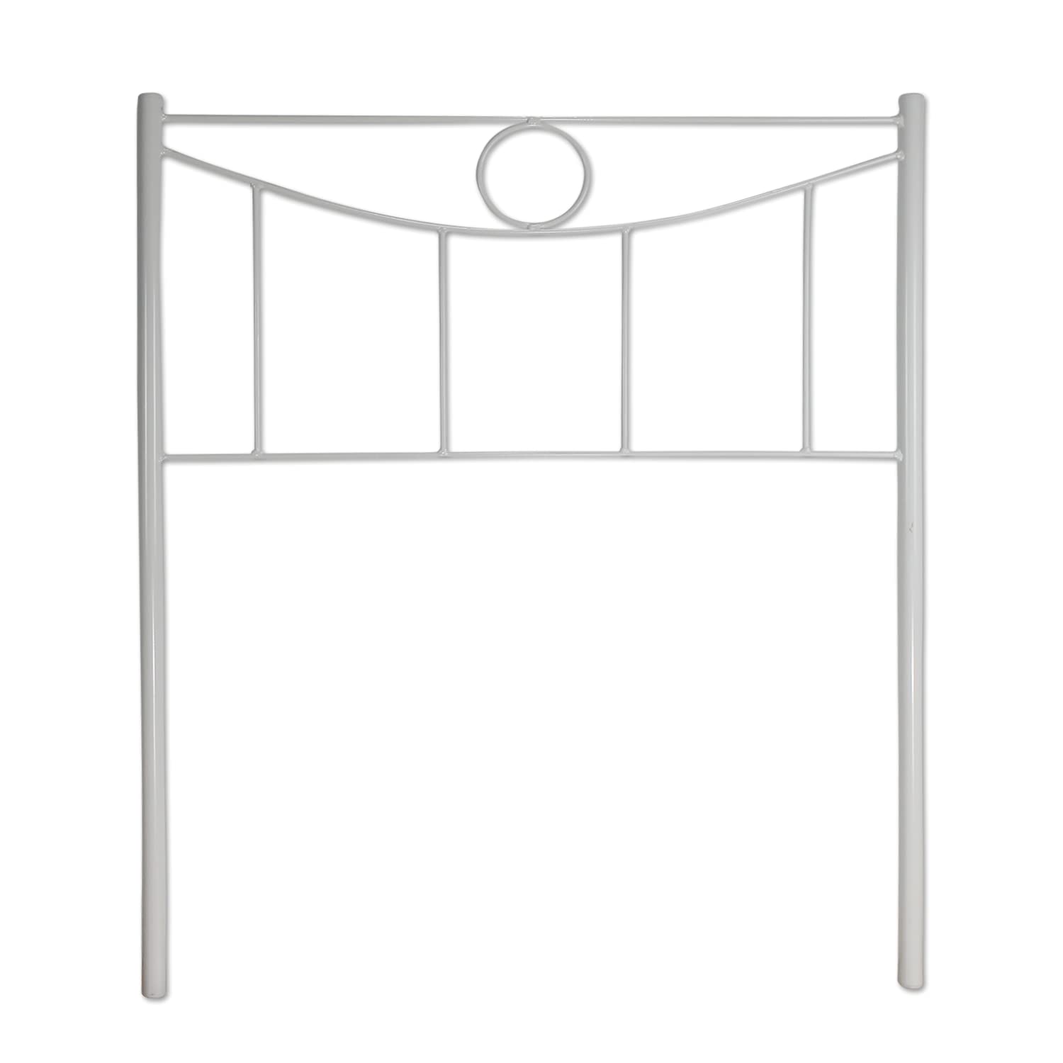 El Herrero Cabecero de forja para Cama | Cabezal Juvenil para Cama de 90 cm | Modelo Marta | Producto Artesanal, Hecho en España (Blanco)