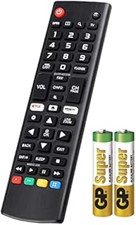Universal Remote Control for LG Smart TV - LG Remote Control with Netflix, Amazon Button - GP Alkaline AAA Batteries Included - Compatible with All LG TV Models - Easy To Use - No Setup Needed