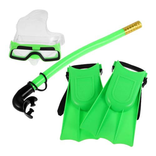 SUPVOX 1Set Set with Swim Goggles and Fins Complete Snorkeling Gear for Includes Flippers for Comfortable Underwater Adventures for Pool Fun