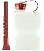 Produktbild FuelFriend®-PLUS CLEAR 1,0 Liter - Klein-Benzinkanister Mini-Reservekanister + Flexibles Auslaufrohr
