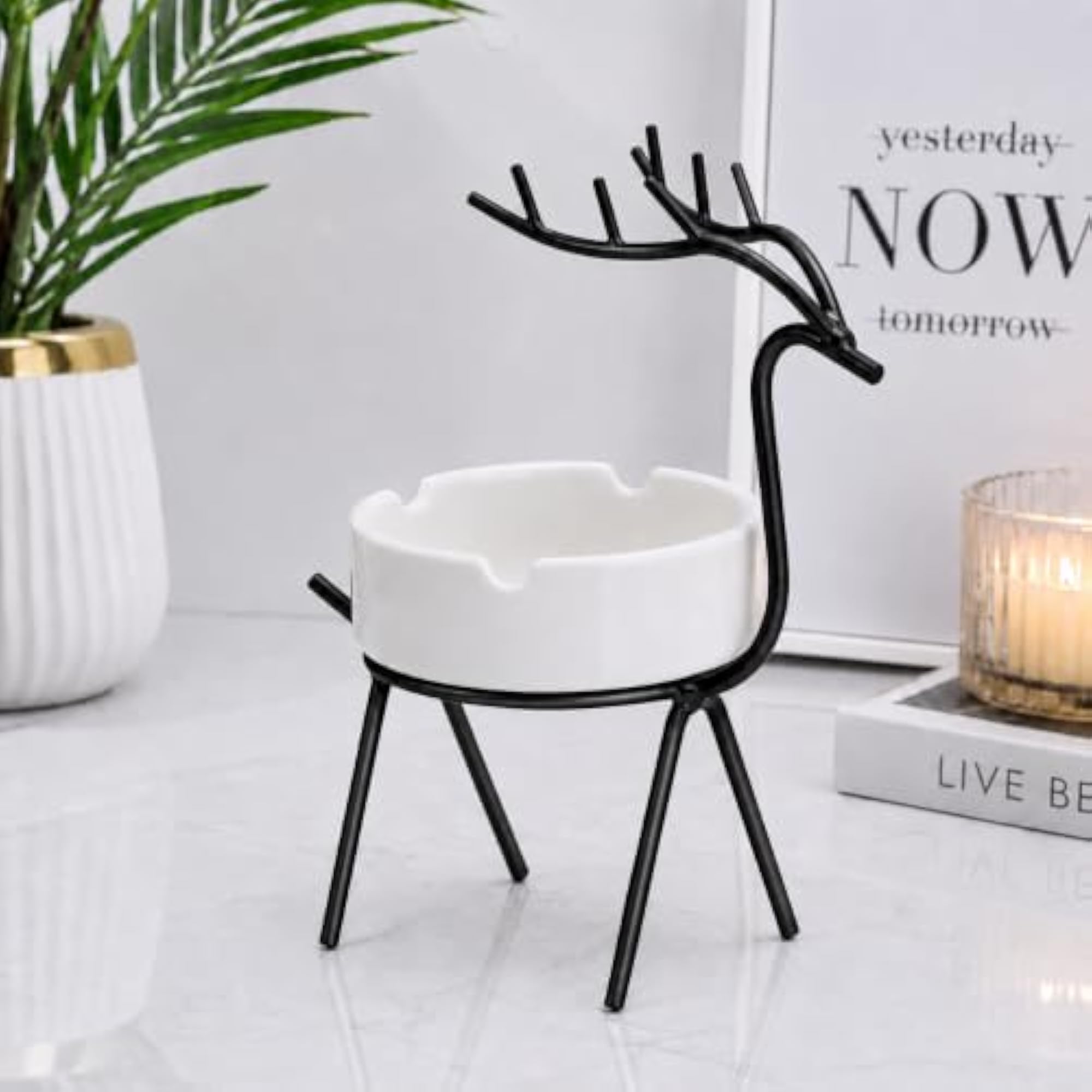 Luxury Black Deer Ashtray