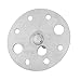 Ruilogod 2Pcs 80mm Diameter Round Base Ceiling Plate Kit Fan Hook Opened Loop Zinc Plated (id: adb 80b 17b b3f 0a4