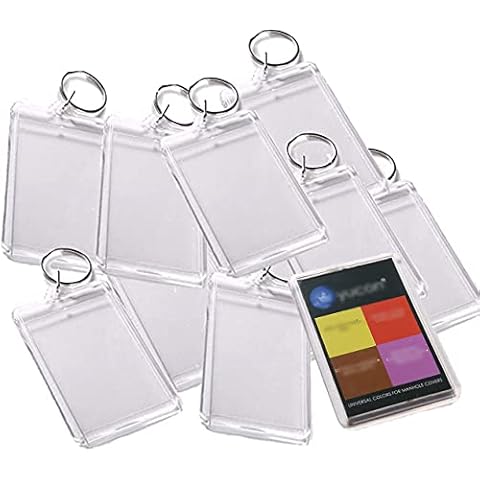 Limeo Keyrings Blank Photo Acrylic Keychain Photo Acrylic Keyring Keyring Picture Acrylic Photo Keyring Keychain for Photo Photo Insert Keychain Acrylic Blank Keyrings Key Chain Photo (25 in Total) Cover