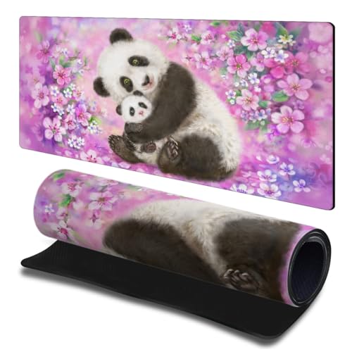 Tapis de souris panda L pour éviter les douleurs au poignet sur PC