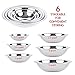 Galashield Stainless Steel Mixing Bowls Set of 6 (.5 qt.75 qt, 1 qt, 2.5 qt, 3 qt, 5 qt)