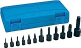 Grey Pneumatic (1234T) Assorted Drive 12-Piece Star Impact Driver Socket Set