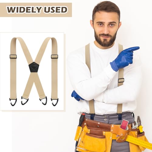 Image of Sintege X Back Hidden Suspender 1.5 Inches Under Clothing Heavy Duty Work Suspenders for Men Women