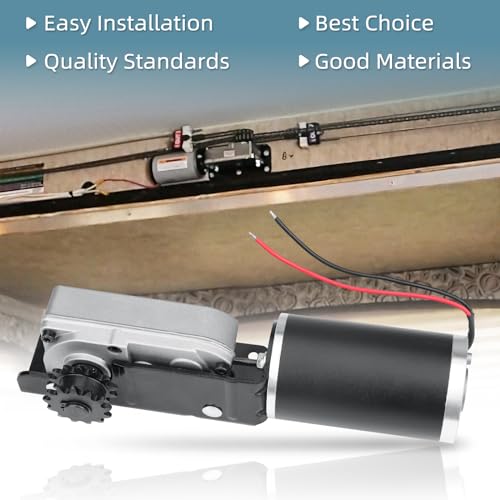Image of 225008 RV Slide Out Motor & Gear Housing for BAL Accu-Slide Cable Slide Out System, RV Slide Out Gear Box and High Output Motor,Replace ‎R25076-1, R25075.