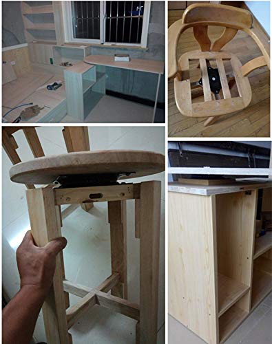 Dailydanny Heavy Duty Bar Stool Swivel Replacement For Recliner Chair & Bar Stool Square Swivel Furniture Replacement(Ball Bearing) (10 Inch) #TOP2