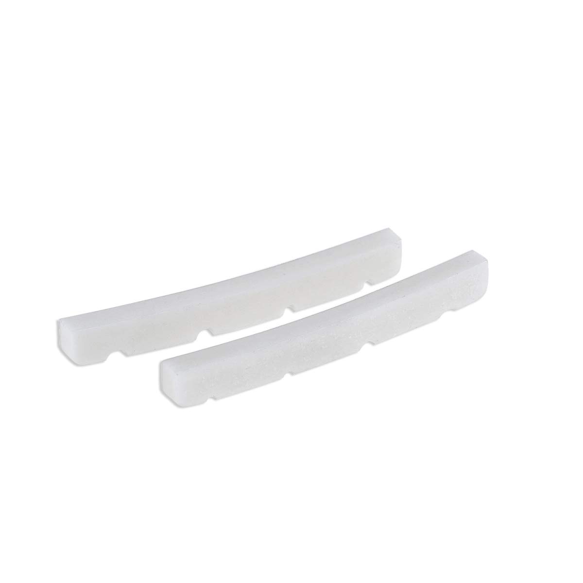 Musiclily 42mm Siodełko Kość Basu Bone Nut do Gitary Basowej 4-strunowej Precision Jazz Bass 42x3,2x4,8mm(2 szt.)