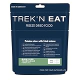 Trek’n Eat Kartoffeleintopf mit Röstzwiebeln – Herzhaftes vegetarisches Outdoor-Gericht | Gefriergetrocknete Trekking Mahlzeit | Schnelle Zubereitung | Camping, Trekking & Notvorrat