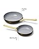 Caraway Nonstick Ceramic Mini Fry Pan (1.05 qt, 8") - Non Toxic, PTFE & PFOA Free - Oven Safe & Compatible with All Stovetops (Gas, Electric & Induction) - Black #2