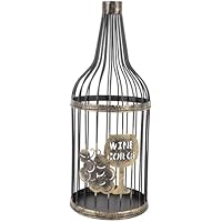 Luocute Soporte de Corcho de Vino de Metal, Caja de