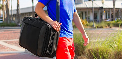 Slappa Pivot Expandable 18.4" Laptop Backpack + Shoulder Bag - Checkpoint Friendly - Fits 17", 18" And 18.4" Laptops #TOP6