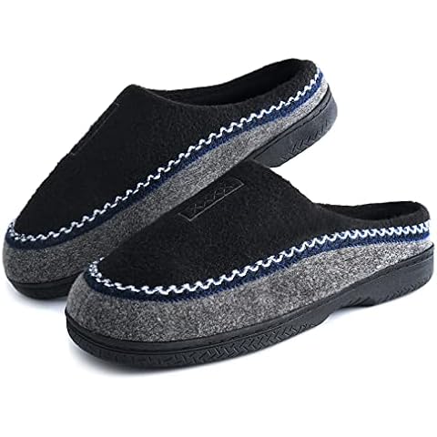 Honalika Slippers for Men Indoor,Comfy Memory Foam Mens House Slippers,Slip on Men's Bedroom Slippers Size 13-14 Cover