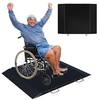 Wheelchair Scale 1000x0.1lb,Digital Medical Scalewith Extended Dual Ramp Portable for Home use