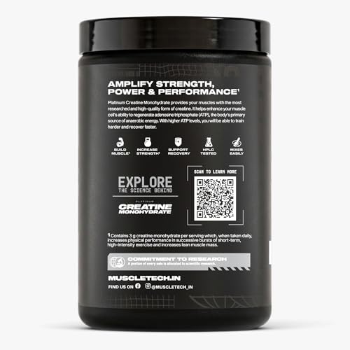 Image of MuscleTech Platinum Creatine Micronized Powder | 83 Servings, Citrus Blast | Improves Strength, Power & Muscle Recovery |Muscletech Creatine Flavored - 315g