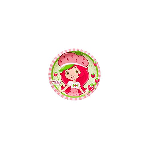 American Greetings Strawberry Shortcake Paper Dessert Plates, 8 Count