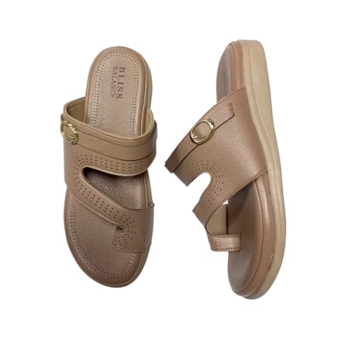 Image of Extra Soft Women's Comfortable Highcushioned Doctor Slippers|Flip-Flops Fashionable Casual & Stylish|Lightweight & Breathable Chappals|Outdoor Sandals Ladies&GirlsBB946