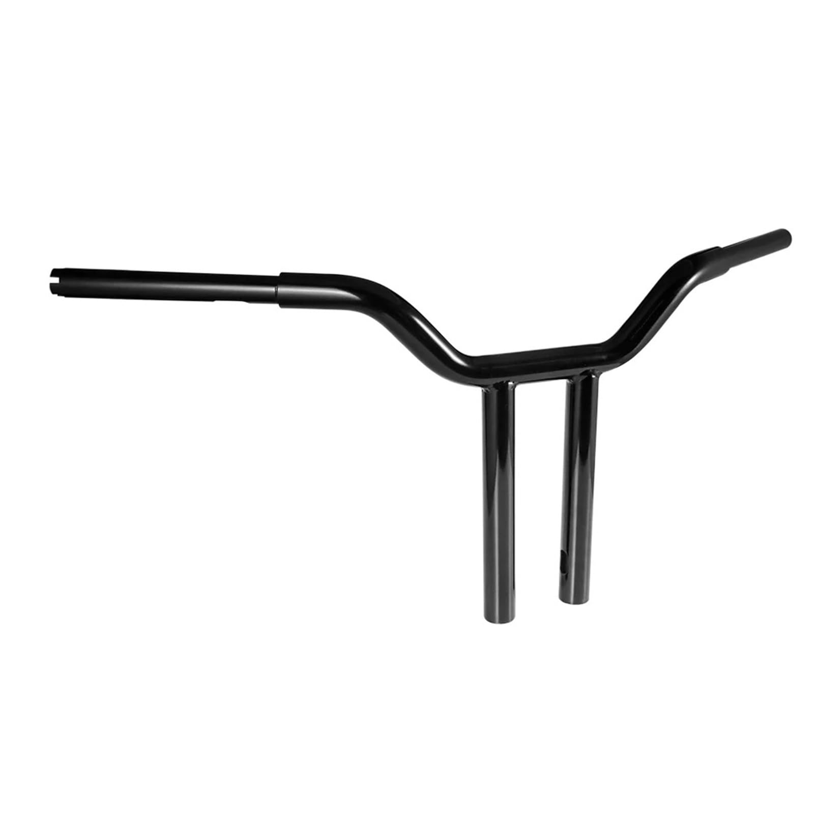 Części kierownicze motocykli Pasuje do Dyna pasuje do Road King Softail Retro kierownica motocykla 12 ''14'' Rise Pullback t-bary 1'' uchwyty(25mm Black 14inch)
