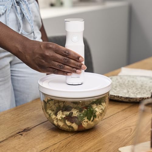 Image of ZWILLING Fresh & Save BOWLS Vacuum Glass Bowl, Medium, Airtight Food Storage Container for Meal Prep, Leftovers and Mixing, BPA-Free, Dishwasher Safe
