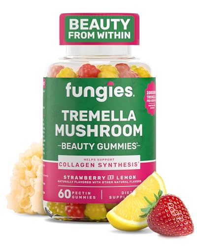 Fungies Tremella Mushroom Gummies, Mixed Strawberry & Lemon Flavo...