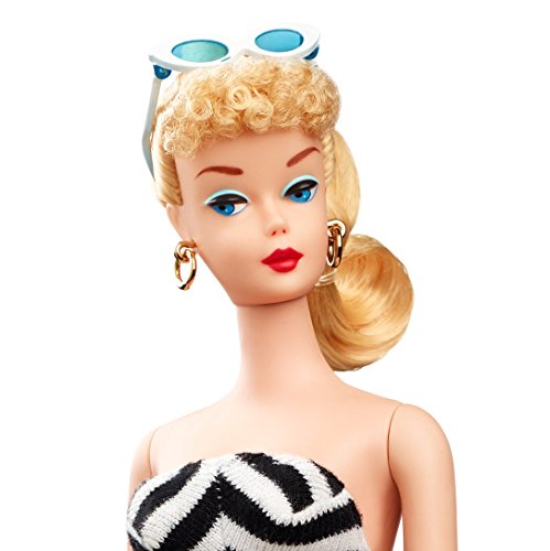 Barbie Mattel Collector Black And White Swimsuit
