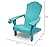 Keter Outdoor Patio Garden Deck Furniture Resin Adirondack Chair with Built-in Cup Holder (Teal)