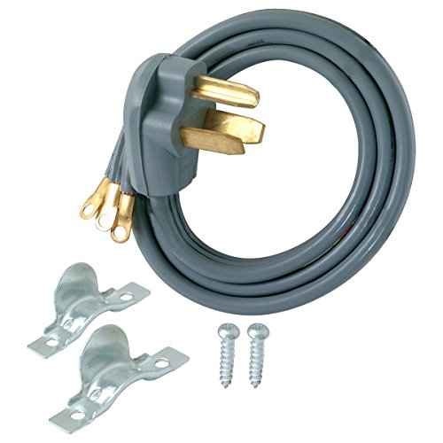Eastman 61249 3-Prong Electric Dryer Cord 30 Amps 4 Ft Length Grey