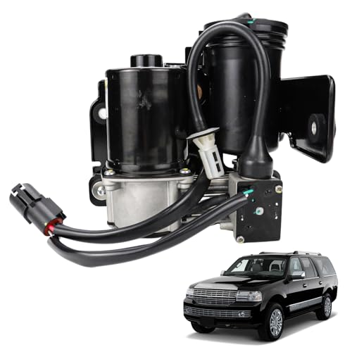 Air Suspension Compressor Pump Compatible with Ford Expedition Lincoln Navigator 2007-2018 with Bracket OEM Number Replacement 949-202 7L1Z5319AE 7L1Z5319A