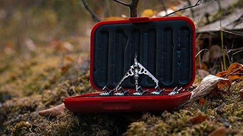 Rage Hypodermic NC 2-Blade 100gr Hunting Broadhead (R38100), Hybrid Tip, No Collar Blade Lock.035” Thick Swept-Back Angled Blades with a 2” Cutting Diameter, Machined Stainless Steel Ferrule, 3-Pack