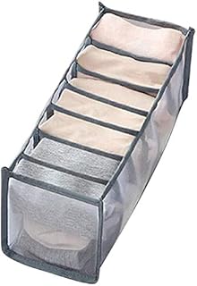 Organiseur de tiroir de sous-vêtements, chaussettes de soutien-gorge, boîtes de rangement organisateurs de placard, placard, séparateurs de tiroir, soutien-gorge, chaussettes (7 grille)