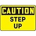 Accuform MSTF658XL, 14" x 20" OSHA Caution Safety Sign "Step Up", Pack of 4 pcs