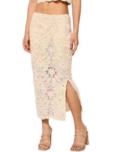 Jupe longue WVN ONLY Onlalberte MW pour femme en tissu fluide