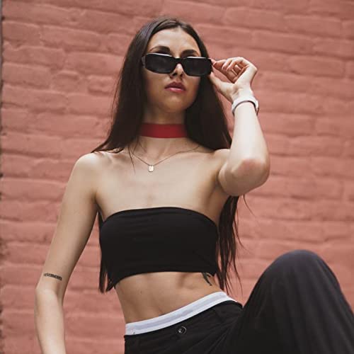 SUNOVELTIES Retro Irregular Rectangle Sunglasses Luxury Palm Eyewear Hawaii Costume Bulk Square Glasses Unisex Adult3