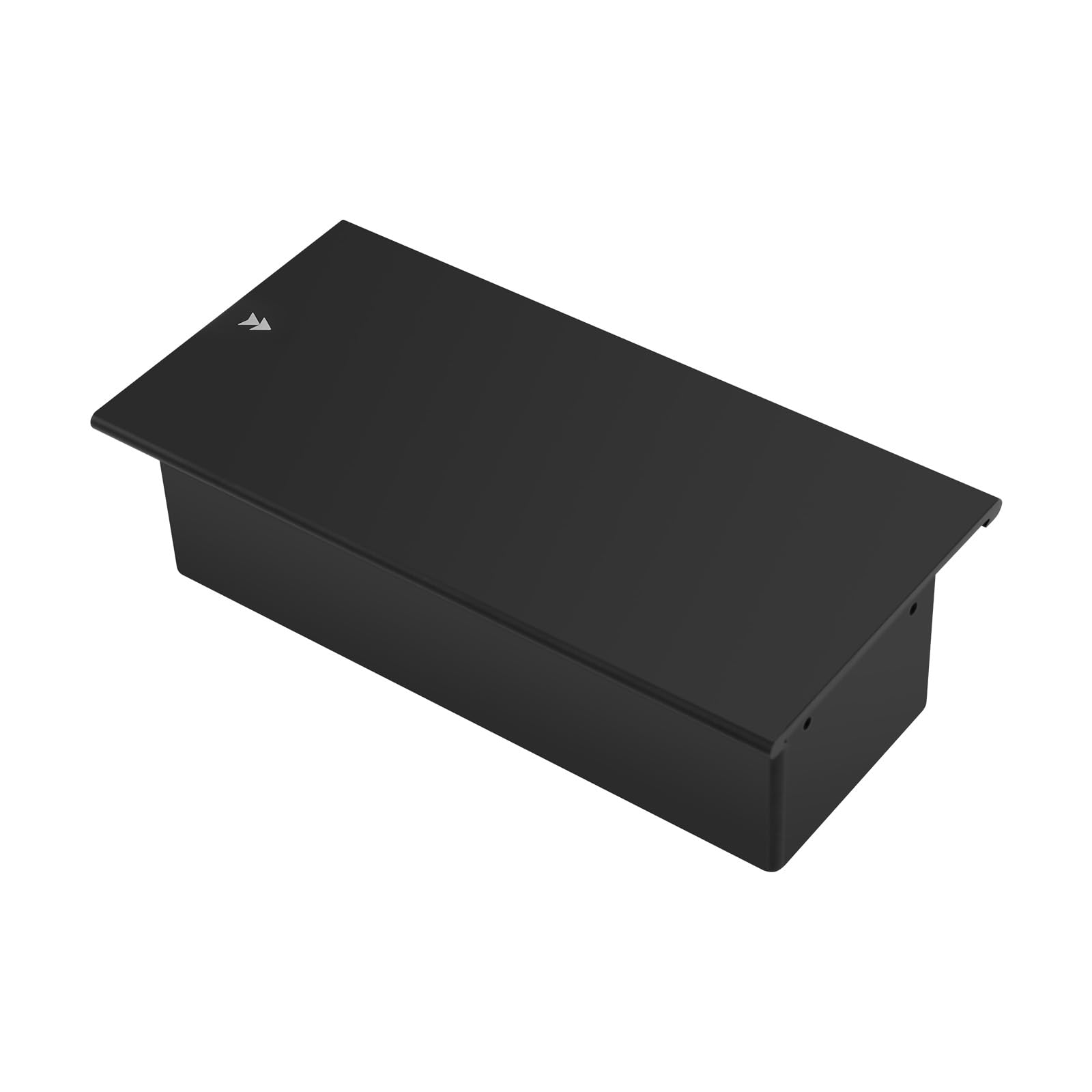 Zócalo de mesa empotrable, enchufe empotrable para cocina, pared, 3 enchufes, retráctil, negro, para oficinas, aulas, estudio, 20 x 10 cm (largo x ancho)