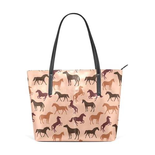 Image of Top Handle Bag for Women Vegan Leather Lady Purse Shoulder Bag
