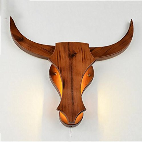 Preisvergleich Produktbild Wandlampe Moderne Wohnzimmer Wandleuchte Schlafzimmer Gang LED Wandleuchte Neue Chinesische Holz Bett Kopf Wandleuchte Wandleuchten (größe : M)