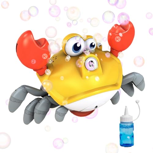 Bubble Maker for Kids | Automatic Moving Crab Blower | Smart Multifunctional Dancing Crab Bubble Machine with Light and Music for Party