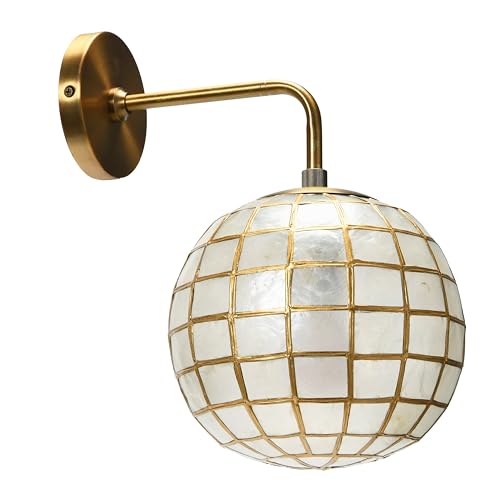 Metal Princess Capiz Wall Lamp