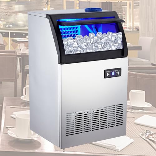 Máquina Comercial de Hielo Takywep 100LBS/24H Acero miniatura 1