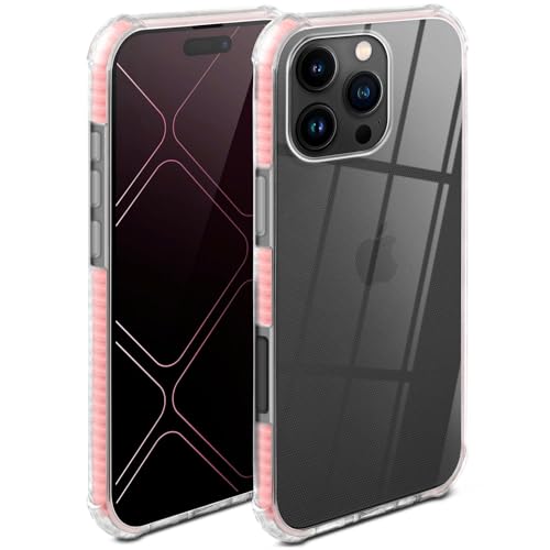 Coque transparente iPhone 16 Pro Max antichoc à bord surélevé et protection caméra 3D en silicone