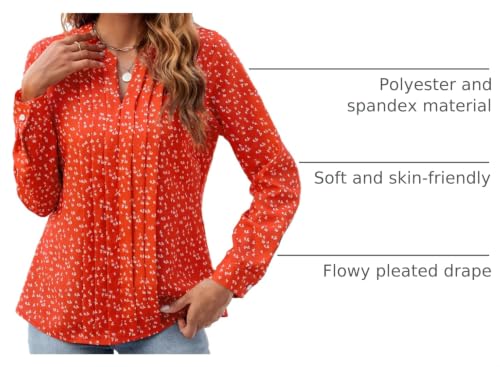 Image of Blooming Jelly Women's Long Sleeve Blouses Dressy Casual Business Work Tops