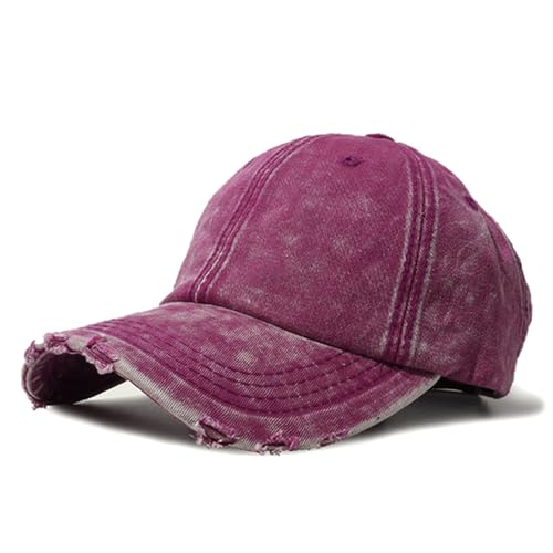 Image of Classic Washed Distressed Vintage Baseball Cap Unconstructed Soft Cotton Denim Dad Hat for Men Women