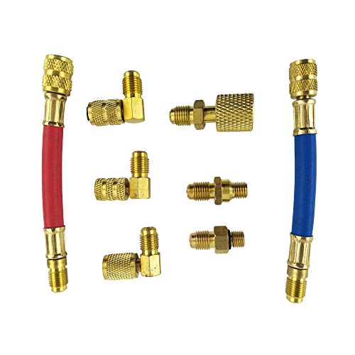 Adaptador R134A R12 para aire acondicionado 8 piezas