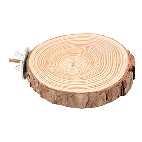 Bird Perch For Budgies,Birds Round Perch Wooden Stand For Cage Birds S Biting Standing (log 3)