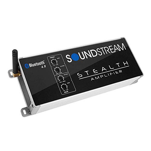 SOUNDSTREAM Stealth Series 1000W Class D Bluetooth 4 Channel Amplifier (2 Pack)