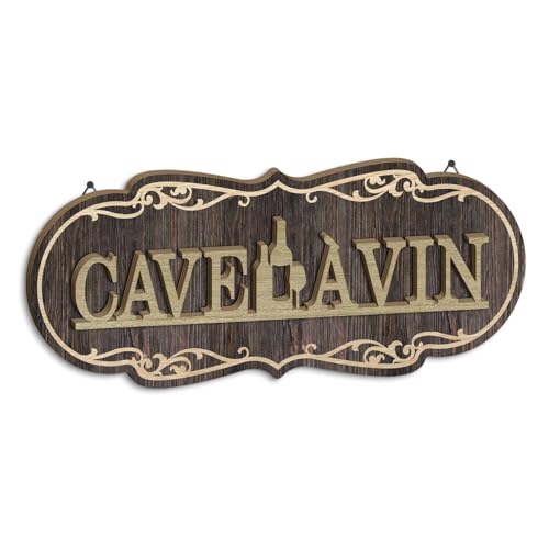 Putuo Decor Plaque Murale Bois Cave Vin Décoration Intérieure Cave Bar Maison