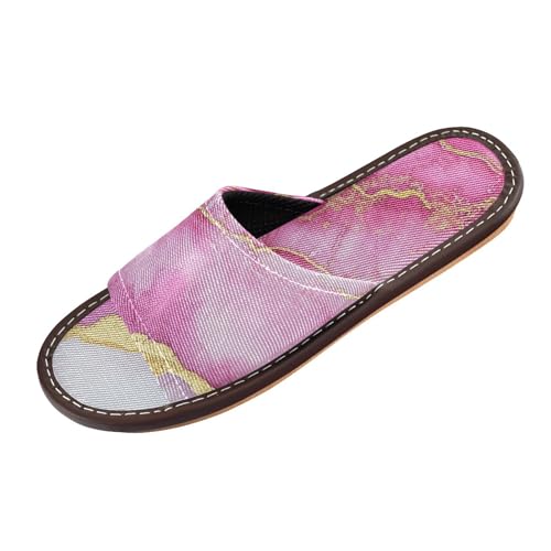 Marble Hot Pink White Spa Sandal Indoor Outdoor Summer Lightweight Rubber Sole Home Shoes for Pool,