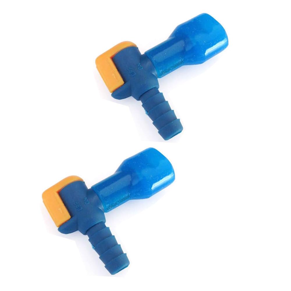 Paquete de 2 válvulas de repuesto para hidratación de 90 grados, válvula de boquilla de repuesto para mochila de hidratación, bolsa de agua, compatible con Camelbak